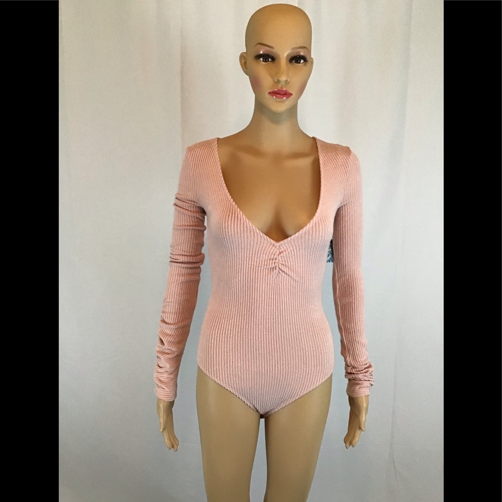 Free People intimately NWT Long Sleeve bodysuit Size XS